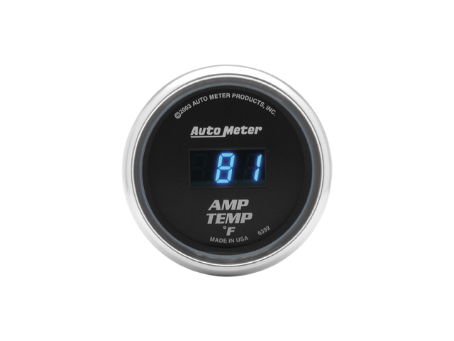 Auto Meter COBALT Digital Gauge, 2-1/16", Amp Temperature (0-250 F)
