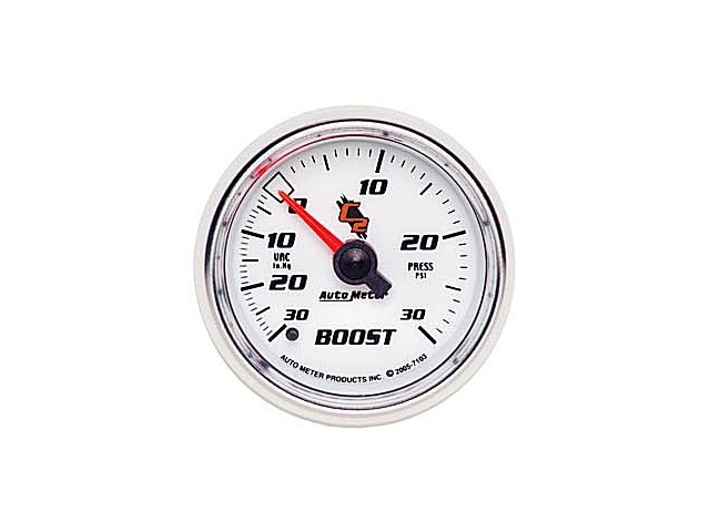 Auto Meter C2 Mechanical Gauge, 2-1/16", Vacuum/Boost (30 In Hg/30 PSI) - Click Image to Close