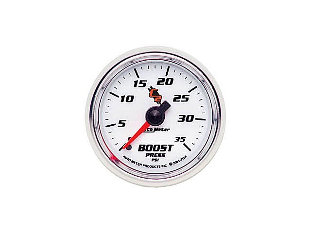 Auto Meter C2 Mechanical Gauge, 2-1/16", Boost (0-35 PSI)