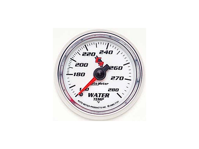 Auto Meter C2 Mechanical Gauge, 2-1/16", Water Temperature (140-280 F)