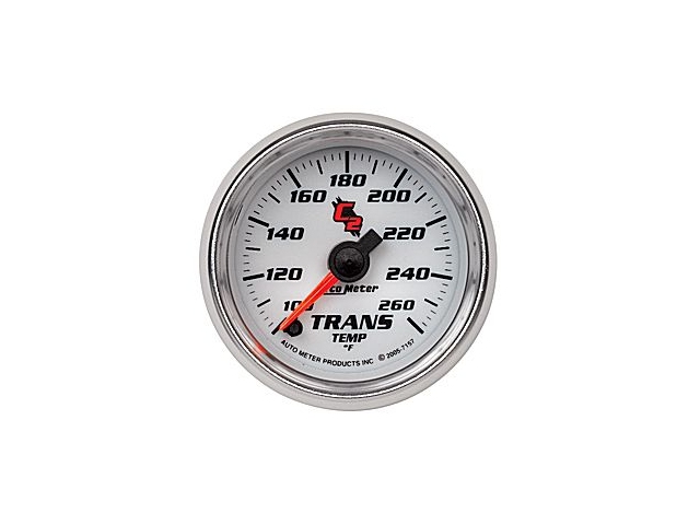 Auto Meter C2 Digital Stepper Motor Gauge, 2-1/16", Transmission Temperature (100-260 F) - Click Image to Close