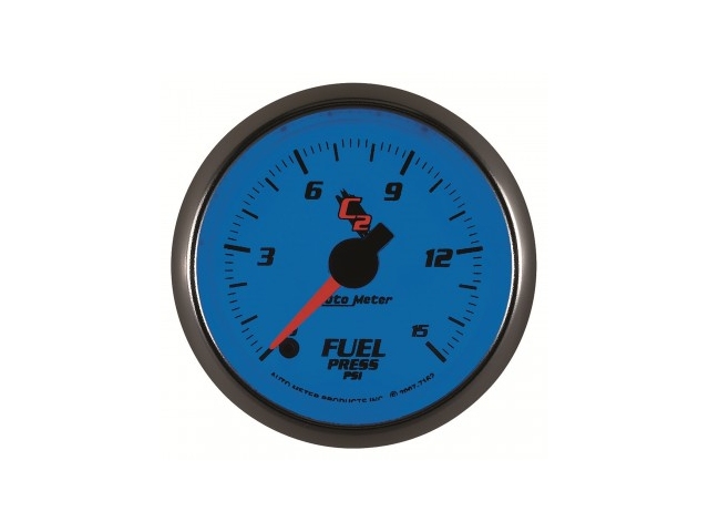 Auto Meter C2 Digital Stepper Motor Gauge, 2-1/16", Fuel Pressure (0-15 PSI) - Click Image to Close