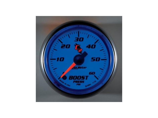 Auto Meter C2 Digital Stepper Motor Gauge, 2-1/16", Boost (0-60 PSI) - Click Image to Close