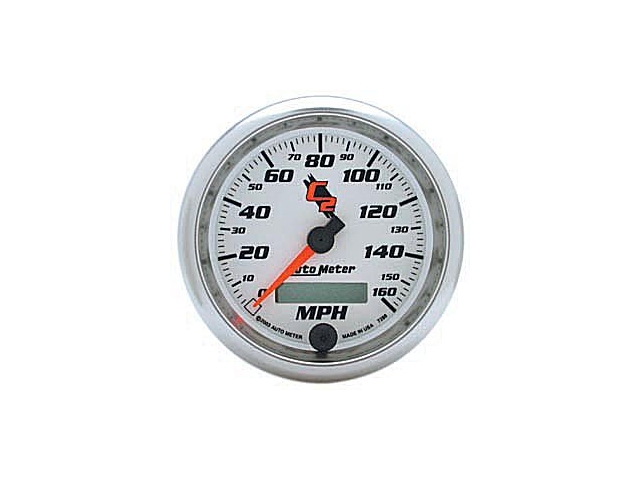 Auto Meter C2 Air-Core Gauge, 3-3/8", Electric Speedometer (0-160 MPH) - Click Image to Close