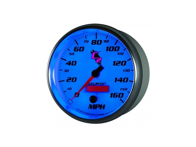 Auto Meter C2 Air-Core Gauge, 5", Electric Speedometer (0-160 MPH) - Click Image to Close