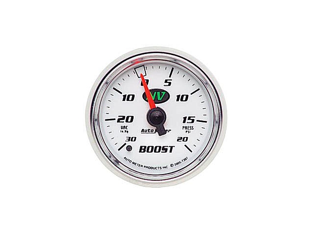 Auto Meter NV Mechanical, 2-1/16", Vacuum/Boost (30 In. Hg/20 PSI)