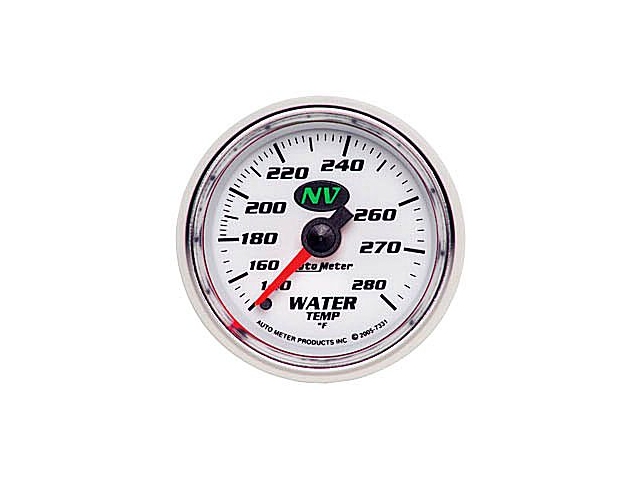 Auto Meter NV Mechanical, 2-1/16", Water Temperature (140-280 deg. F)