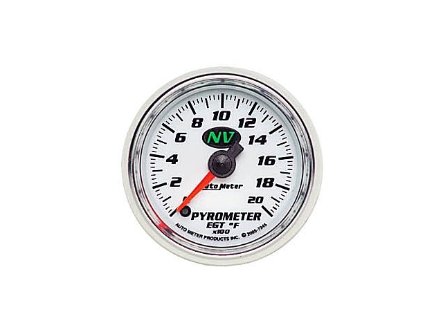 Auto Meter NV Digital Stepper Motor Gauge, 2-1/16", Pyrometer (0-2000 deg. F)