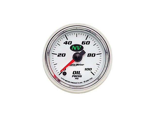 Auto Meter NV Digital Stepper Motor Gauge, 2-1/16", Oil Pressure (0-100 PSI)