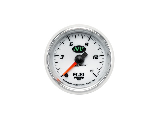 Auto Meter NV Digital Stepper Motor Gauge, 2-1/16", Fuel Pressure (0-15 PSI)