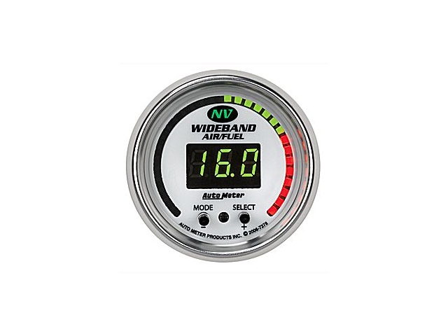 Auto Meter NV Digital, 2-1/16", Wideband Air/Fuel Ratio PRO Wideband A/F Kit (AFR/LAMBDA)