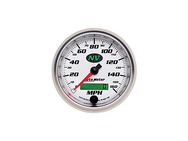 Auto Meter NV In-Dash Tach & Speedo, 3-3/8", Speedometer Electric Programmable (160 MPH)