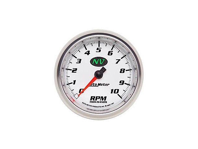 Auto Meter NV In-Dash Tach & Speedo, 3-3/8", Tachometer (10000 RPM)