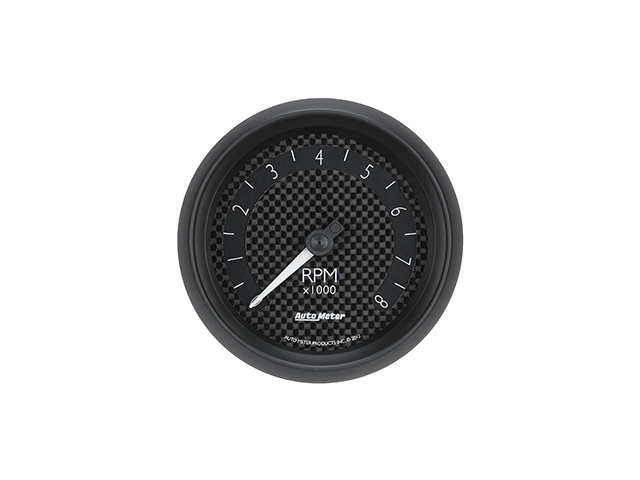 Auto Meter GT Series In-Dash Tach & Speedo, 3-3/8", Tachometer In-Dash (8000 RPM)