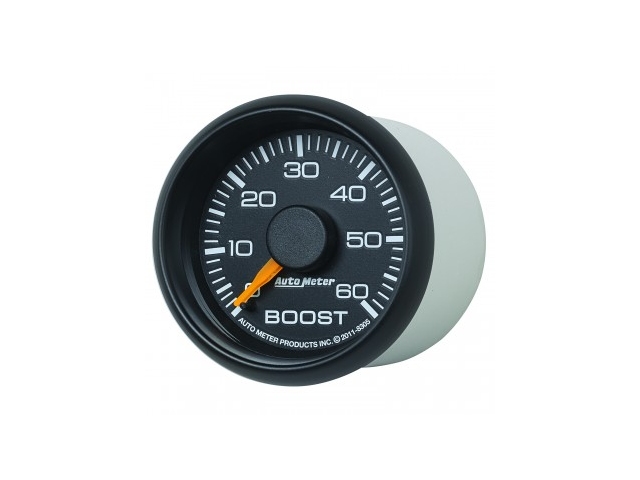 Auto Meter FACTORY MATCH Chevrolet/GM Mechanical Gauge, 2-1/16", Boost (0-60 PSI) - Click Image to Close