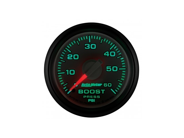 Auto Meter FACTORY MATCH Dodge 3rd GEN Mechanical Gauge, 2-1/16", Boost (0-60 PSI)