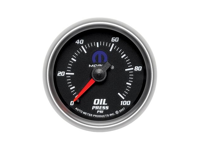 Auto Meter MOPAR Mechanical Gauge, 2-1/16", Oil Pressure (0-100 PSI)