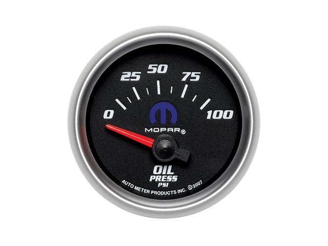 Auto Meter MOPAR Air-Core Gauge, 2-1/16", Oil Pressure (0-100 PSI) - Click Image to Close
