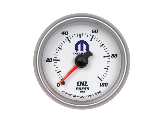 Auto Meter MOPAR Mechanical Gauge, 2-1/16", Oil Pressure (0-100 PSI)