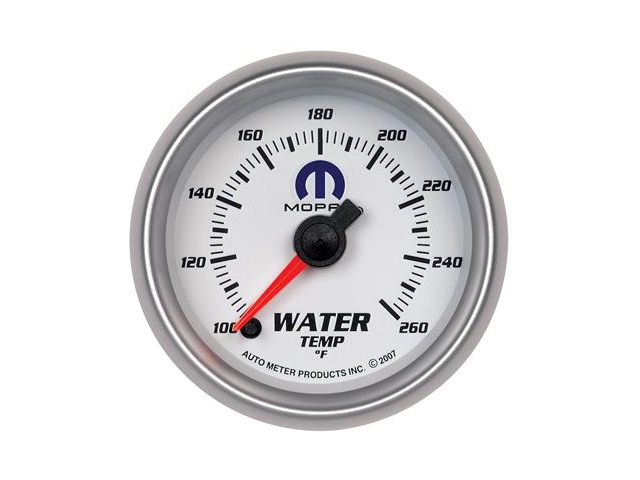 Auto Meter MOPAR Digital Stepper Motor Gauge, 2-1/16", Water Temperature (100-260 F) - Click Image to Close