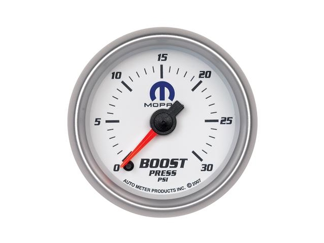 Auto Meter MOPAR Digital Stepper Motor Gauge, 2-1/16", Boost (0-30 PSI)