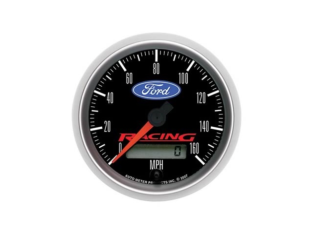 Auto Meter Ford RACING Air-Core Gauge, 3-3/8", Electric Speedometer (0-160 MPH) - Click Image to Close