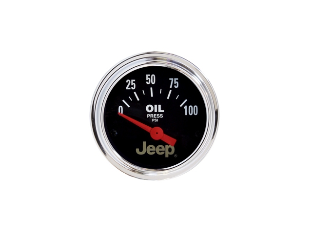 Auto Meter Jeep Air-Core Gauge, 2-1/16", Oil Pressure (0-100 PSI) - Click Image to Close
