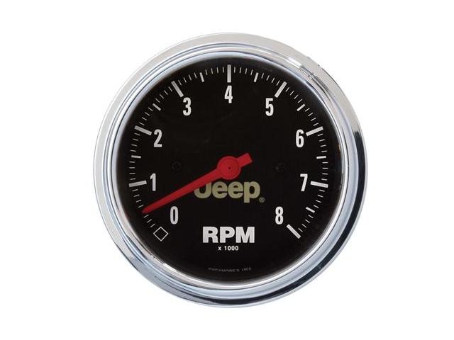 Auto Meter Jeep Air-Core Gauge, 3-3/8", In-Dash Tachometer (0-8000 RPM) - Click Image to Close