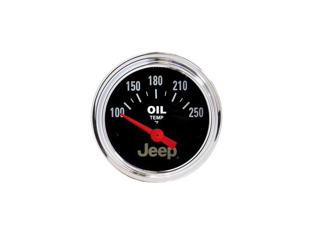 Auto Meter Jeep Air-Core Gauge, 2-1/16", Oil Temperature (100-250 F) - Click Image to Close