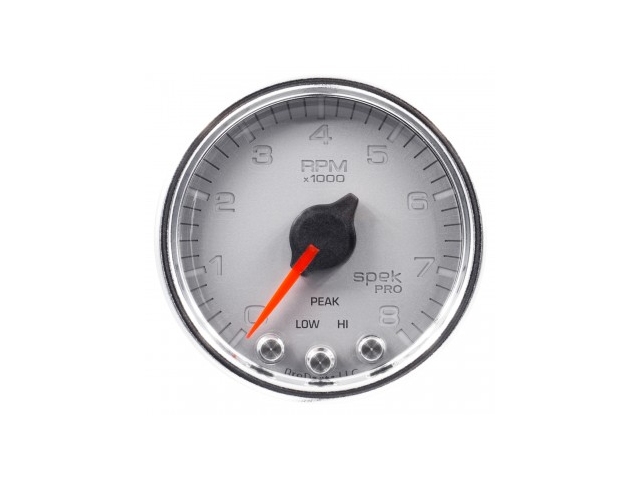 Auto Meter spek-PRO Digital Stepper Motor Gauge, 2-1/16", In-Dash Tachometer (0-8000 RPM)
