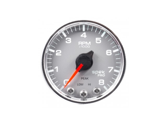 Auto Meter spek-PRO Digital Stepper Motor Gauge, 2-1/16", In-Dash Tachometer (0-8000 RPM)