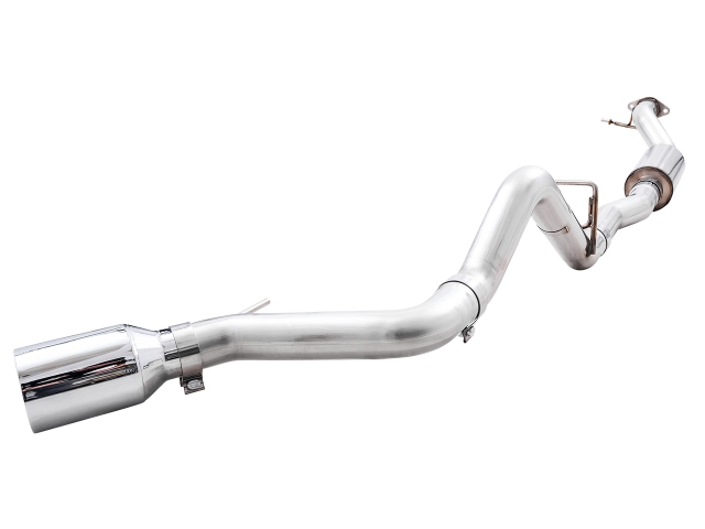 AWE-TUNING 0 FG Single Side Exit Exhaust w/ BashGuard & Single 5" Chrome Silver Tip (2021-2022 Ford Bronco)