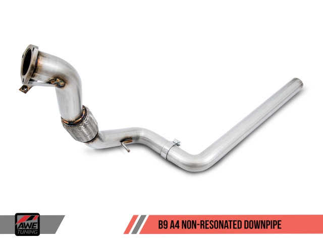 AWE-TUNING TOURING EDITION Exhaust w/ Dual Outlet Chrome Silver Tips (2017-2018 Audi A4 2.0L I4 AWD)