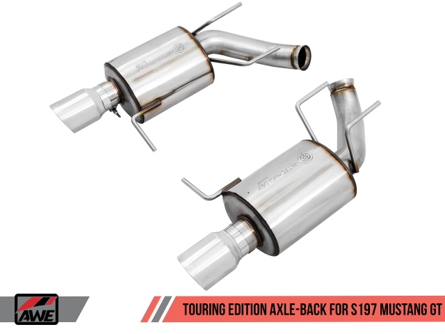 AWE-TUNING TOURING EDITION Axle-Back w/ Chrome Silver Tips (2011-2014 Mustang GT)