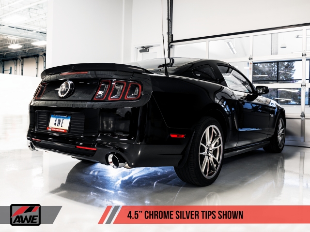 AWE-TUNING TOURING EDITION Axle-Back w/ Chrome Silver Tips (2011-2014 Mustang GT)