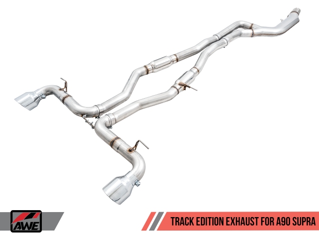 AWE-TUNING TRACK EDITION Cat-Back Exhaust w/ Chrome Silver Tips (2020 GR Supra)