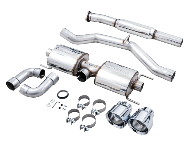 AWE-TUNING TOURING EDITION Cat-Back Exhaust w/ Chrome Silver Tips (2022-2023 Subaru BRZ & Toyota GR86) - Click Image to Close
