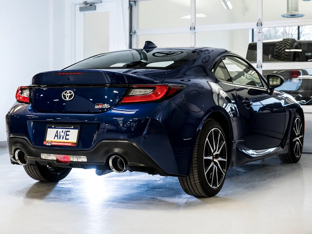 AWE-TUNING TOURING EDITION Cat-Back Exhaust w/ Chrome Silver Tips (2022-2023 Subaru BRZ & Toyota GR86)
