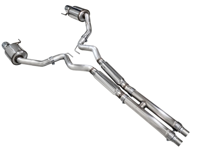 AWE-TUNING TOURING EDITION Cat-Back Exhaust w/ Dual Chrome Silver Tips (2024 Ford Mustang GT)