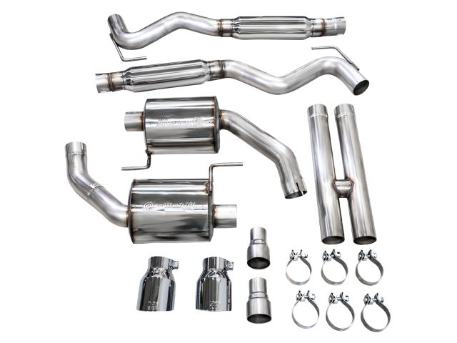 AWE-TUNING TOURING EDITION Cat-Back Exhaust w/ Dual Chrome Silver Tips (2024 Ford Mustang GT)