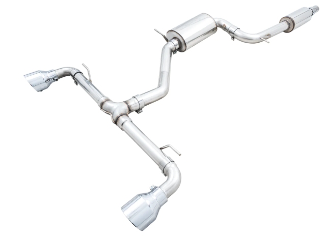 AWE-TUNING TOURING EDITION Cat-Back Exhaust w/ Chrome Silver Tips (2022-2023 Volkswagon GTI)