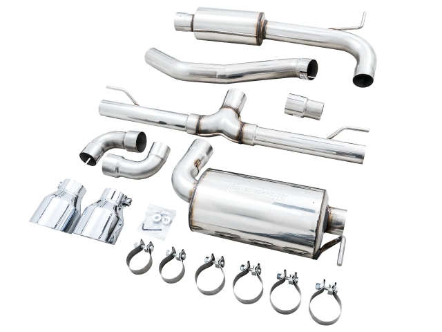 AWE-TUNING TOURING EDITION Cat-Back Exhaust w/ Chrome Silver Tips (2022-2023 Volkswagon GTI) - Click Image to Close