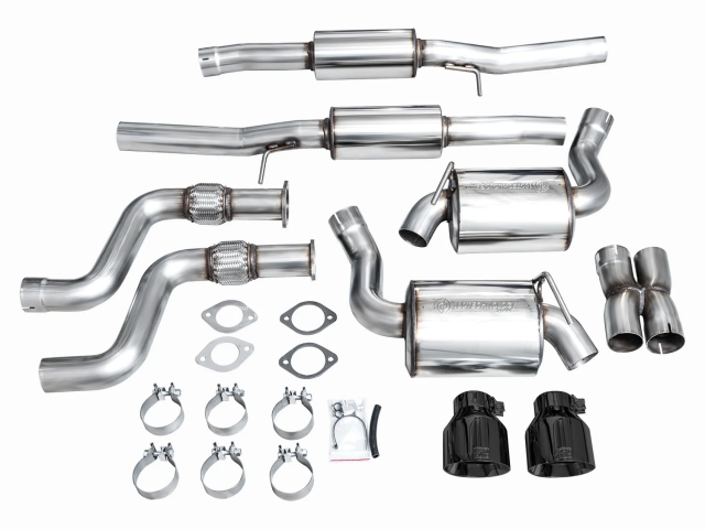AWE-TUNING TOURING EDITION Cat-Back Exhaust w/ Dual Diamond Black Tips (2023-2024 Nissan Z) - Click Image to Close