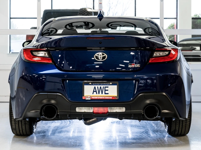 AWE-TUNING TOURING EDITION Cat-Back Exhaust w/ Diamond Black Tips (2022-2023 Subaru BRZ & Toyota GR86)