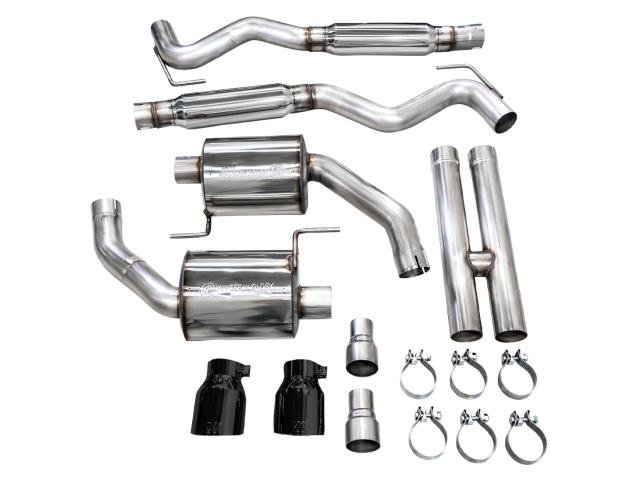 AWE-TUNING TOURING EDITION Cat-Back Exhaust w/ Dual Diamond Black Tips (2024 Ford Mustang GT)