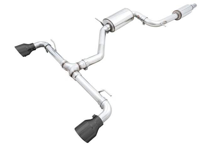 AWE-TUNING TOURING EDITION Cat-Back Exhaust w/ Black Chrome Tips (2022-2023 Volkswagon GTI)