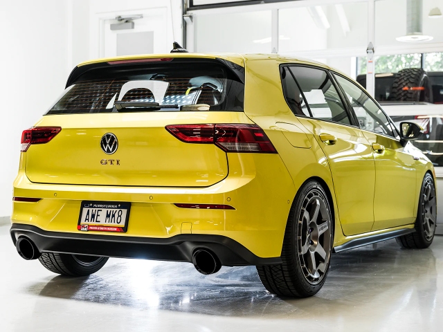 AWE-TUNING TOURING EDITION Cat-Back Exhaust w/ Black Chrome Tips (2022-2023 Volkswagon GTI)