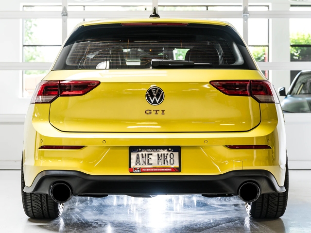 AWE-TUNING TOURING EDITION Cat-Back Exhaust w/ Black Chrome Tips (2022-2023 Volkswagon GTI)