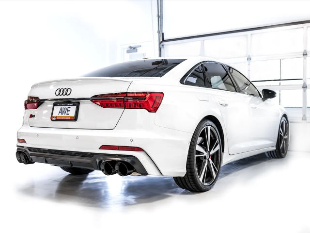 AWE-TUNING TOURING EDITION Cat-Back Exhaust w/ Diamond Black Tips (2020-2023 Audi S6 & S7 Sportback)