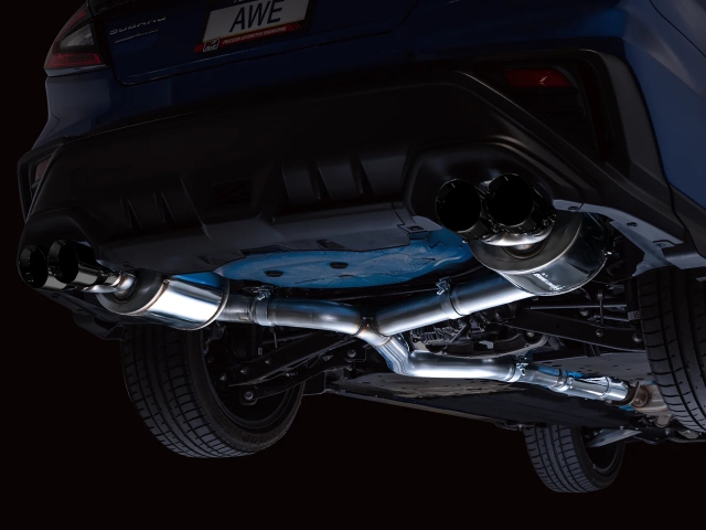 AWE-TUNING TOURING EDITION Cat-Back Exhaust w/ Diamond Black Tips (2022-2023 Subaru WRX)